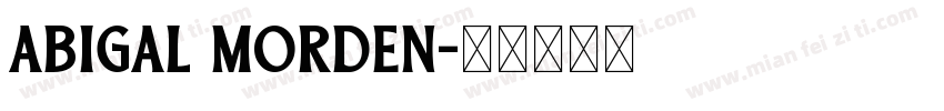 Abigal Morden字体转换